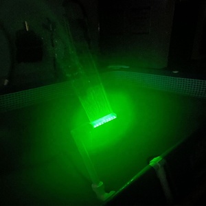 Accessoires de fontaine et de cascade d'arrosage fluorescent d'eau douce en plastique pour <span class=keywords><strong>piscine</strong></span> transparente - Product Image 2