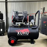 Compresseur d'air à piston silencieux sans huile haute pression 30L 2HP 1.68KW à faible bruit pour le travail du bois, la peinture automobile, le gonflage des pneus