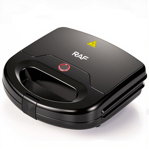 Prensa Eléctrica para Hamburguesas RAF R.531Q de 750W con Revestimiento Antiadherente, Doble Calentamiento para el Hogar, Desayunos Dulces - Product Image 1
