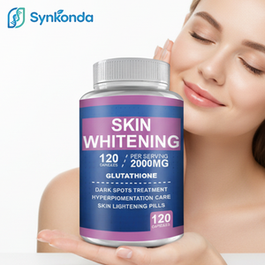 Pillole Sbiancanti al Glutatione 120 Capsule 2000mg Integratore Efficace per Schiarire la Pelle Rimozione di Macchie Scure Melasma Cicatrici da Acne - Product Image 1