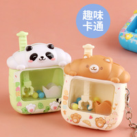 Accessoires de porte-clés suspendus anti-stress pour machine à griffes, figurines miniatures, jouets en peluche et attrape-balles