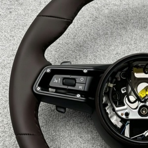 Volant en cuir en promotion pour <span class=keywords><strong>Porsche</strong></span> 911 <span class=keywords><strong>964</strong></span> 993 996 997 991 992 718 Boxster Cayman 986 987 981 982 Cayenne Panamera - Product Image 2