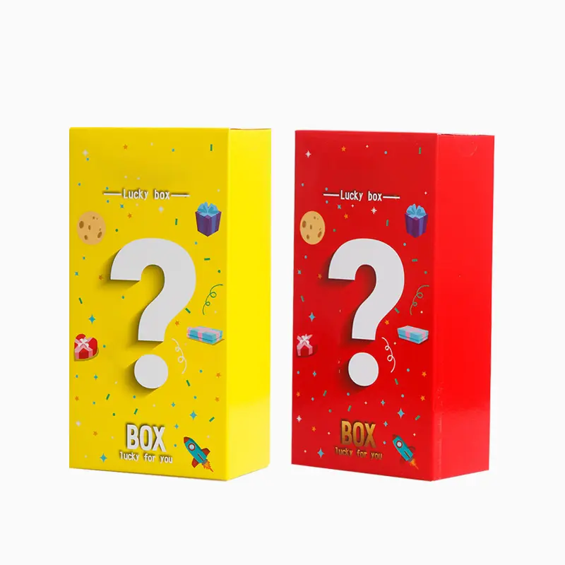 Custom question marks blind mystery box set doll secret anime lucky toys gift box