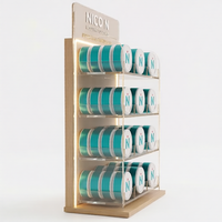 Présentoir de comptoir personnalisé à 4 niveaux pour sachets de nicotine, idéal pour la vente de Snus et les boutiques de tabac