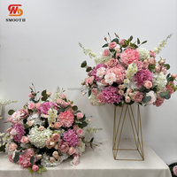 SMOOTH 60cm Big Pink Flower Ball Boule de fleur d'hortensia Rose en soie artificielle
