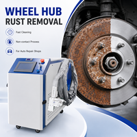 Machine de décapage de la rouille au laser haute puissance pour le nettoyage des jantes de voiture, nettoyeur laser à fibre continue pour la rénovation automobile