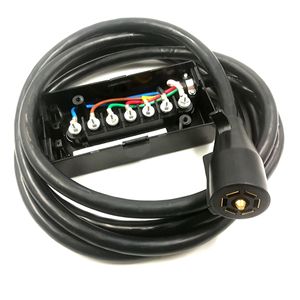 Cable de Remolque de 7 Núcleos Estilo Americano con Caja de Conexiones, Cable de Alimentación para RV de 8 Pies UP1722K - Product Image 1