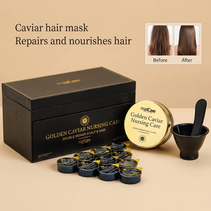 <span class=keywords><strong>Maschera</strong></span> Crema Idratante e Riparatrice al Caviale Nero con Cheratina per <span class=keywords><strong>Capelli</strong></span> Secchi, Protezione del Colore con Olio di Cocco e Ingredienti Erboristici Maxcare - Product Image 2