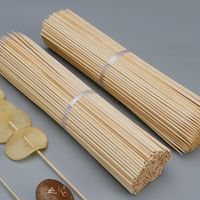 Brochettes de barbecue longues en bambou naturel de qualité alimentaire, écologiques, biodégradables, pointues, portables pour camping en extérieur et grillades au charbon de bois