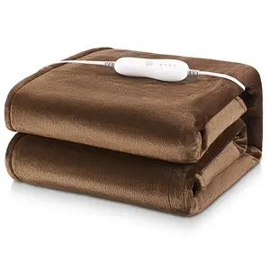 Classic Design Pure Color Family Leisure Blanket Safe Practical Provide Warmth Heating Throw