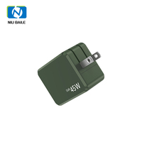 Chargeur rapide Type-C PD 3.0 45W avec 2 ports Type-C pour montres intelligentes, téléphones mobiles et ordinateurs portables - Adaptateur universel