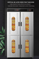 Desydrateur Alimentair 80-laags Commerciële Voedseldehydrator Machine Voor Fruit En Groente Industriële Uiendroger Kast Voedseldroger