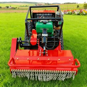 800 मिमी कृषि रोबोट फ्लइल मोवर डीजल रिमोट कंट्रोल कृषि और वानिकी झाड़ी समाशोधन और मिलिंग मशीन - Product Image 1