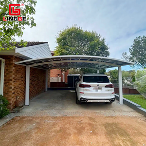 Structure <span class=keywords><strong>en</strong></span> aluminium robuste, abri de voiture autoportant, toiture <span class=keywords><strong>en</strong></span> polycarbonate résistant aux UV, tente de stationnement pour voiture, auvent <span class=keywords><strong>en</strong></span> métal - Product Image 3