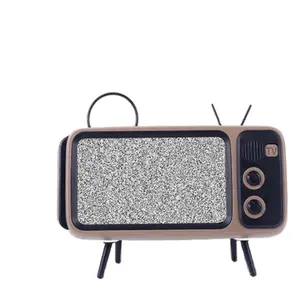 새로운 레트로 TV PTH800 무선 스피커 휴대용 스피커 화면 돋보기 범용 휴대 전화 홀더 pth-800 사운드 박스 브래킷