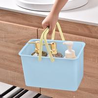 Panier de rangement en plastique grande capacité pour la maison, boîte de rangement multifonction durable en plastique pour vêtements avec poignée