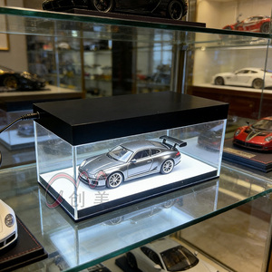 Nouvelle conception, prise USB personnalisée, échelle 1/18 1/24 1/64, bande lumineuse LED cachée, modèle de voiture, acrylique résistant aux rayures, incassable, présentoir - Product Image 2