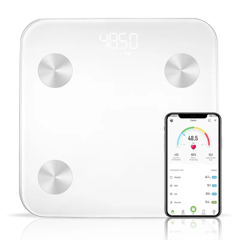 ميزان رقمي ذكي لقياس ووزن BMI، ميزان كهربائي صغير لاسلكي للوزن والدهون في الجسم، ميزان رقمي للحمام