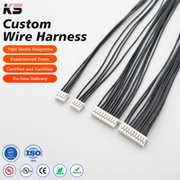 Konektor Crimp JST PH 2.0mm 10-Pin Tembaga Murni Tahan Air IP66 Pria/Wanita untuk Aplikasi Otomotif & Elektronik