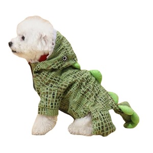 Costume de crocodile vert pour animaux de compagnie, tenue d'Halloween pour chien, vêtements de transformation pour petits chiens - Product Image 5