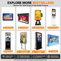 Écran tactile LCD numérique sur pied de 32, 43, 50 pouces pour affichage publicitaire, kiosque totem, vente en gros