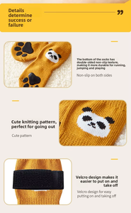 Chaussettes pour chien avec motif d'ours de dessin animé mignon, sangle réglable, points en silicone antidérapants, protection des pattes des animaux de compagnie - Product Image 5