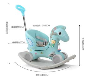 Offre Spéciale d'usine pas cher prix enfants monter sur cheval à bascule/bébé monter sur cheval à bascule avec barre de poussée - Product Image 4