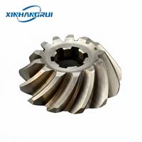 6H4-45551-00 Roda Gigi Pinion Baja Tahan Lama Baru untuk Motor Tempel Bensin Yamaha 40-50HP 2/4 Tak
