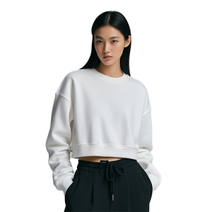 Custom Printed Embroidery Solid Color Women Gamma Phi Beta <b>Crop</b> <b>Top</b> Mockneck For College Wear OEM Service Logo Design Streetwear - Product Image 1