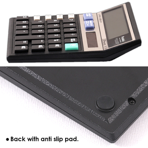 <span class=keywords><strong>Calculatrice</strong></span> Foska 10 chiffres, alimentation solaire et pile, avec boutons géants pour usage quotidien au bureau, à la maison et en entreprise - Product Image 5