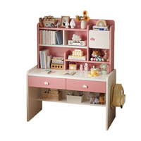 Offre Spéciale : Ensemble Bureau d'Ordinateur en Bois Simple avec Étagère et Chaise pour Chambre d'Enfant et Étudiant