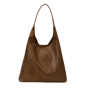 Bolso bandolera de cuero multicolor de gran capacidad, Serie de Bolsos De Mujer de diseño retro minimalista - Product Image 6