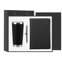 Coffrets cadeaux publicitaires personnalisés écologiques modernes pour entreprises, souvenirs d'entreprise, vente en gros, thermos, stylo, carnet