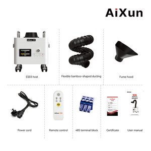 ES03ヒュームエクストラクター清浄機-200m ³/h流量0.3μ<span class=keywords><strong>m</strong></span> 99.97% HEPAフィルター3層ろ過Bluetoothリモート - Product Image 2