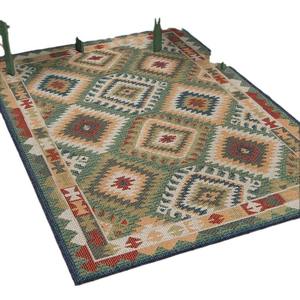 Tapis d'extérieur rectangulaire Hydt en polyester antidérapant pour salon, balcon, entrée, tapis de sol à motifs - Product Image 2