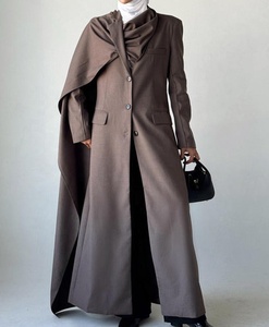 OUDINA nuova moda invernale Casual irregolare sciarpa scialle giacca a vento <span class=keywords><strong>cappotto</strong></span> lungo Trench da donna - Product Image 1