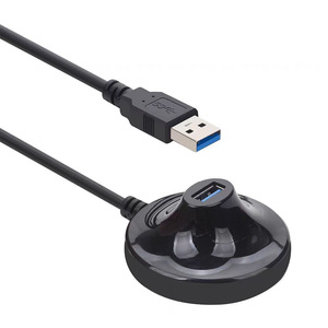 สายต่อขยาย USB พร้อมฐานยึดสำหรับอุปกรณ์เดสก์ท็อป การฉีดขึ้นรูปด้วยลวดทองแดง - Product Image 3