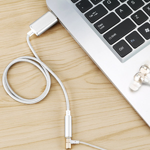 1M <span class=keywords><strong>Tarjeta</strong></span> <span class=keywords><strong>de</strong></span> <span class=keywords><strong>sonido</strong></span> USB <span class=keywords><strong>externa</strong></span> 2 en 1 USB a 3,5mm Jack Estéreo Teléfono Auriculares Micrófono Adaptador <span class=keywords><strong>de</strong></span> audio <span class=keywords><strong>para</strong></span> PS4 PC <span class=keywords><strong>Notebook</strong></span> - Product Image 6