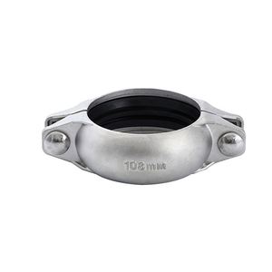 Tuyau en acier inoxydable SS304 ou SS316L Collier de serrage rigide rainuré - Product Image 3