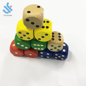 YF-L0206 High Quality 40mm 6-Sided Wooden <strong>Cube</strong> Cheap Customizable Sexy Dice <strong>Game</strong> with <strong>Colorful</strong> Customization Options - Product Image 4