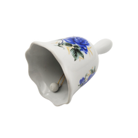 Cloche en céramique porte-clés métal dîner cloche et cloche empreinte poterie et émail souvenir cadeau