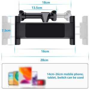 <span class=keywords><strong>Support</strong></span> universel d'appui-tête de voiture 360 Rotation Mini Tablet PC Auto Phone Holder Stand Compatible iPad Air 4-11 Inch Makes <span class=keywords><strong>BMW</strong></span> - Product Image 4