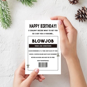 Carte de vœux d'anniversaire drôle et coquine, carte-cadeau humoristique et impertinent pour adulte avec enveloppe - Product Image 4