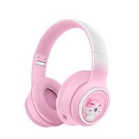 Headphone Anak Lucu Desain Kucing Nirkabel Langsung dari Pabrik, Headset Over Ear untuk Anak-anak, Musik, Perjalanan & Belajar