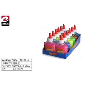 Colla glitterata neon, 12 pezzi, articoli per artigianato - Product Image 3