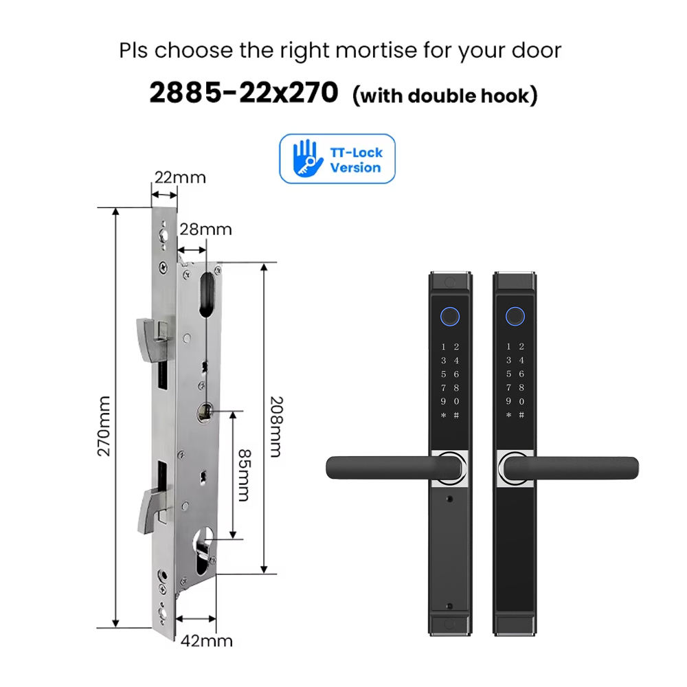 2885-22x270 (พร้อมตะขอคู่)