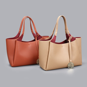 Nouveau <span class=keywords><strong>Sac</strong></span> à Main Chic Transfrontalier Grande Capacité Minimaliste Haut de Gamme en PU avec Fermeture Éclair, <span class=keywords><strong>Sac</strong></span> de Navetteur Sous le Bras, Finition Grain de Litchi Vintage - Product Image 4