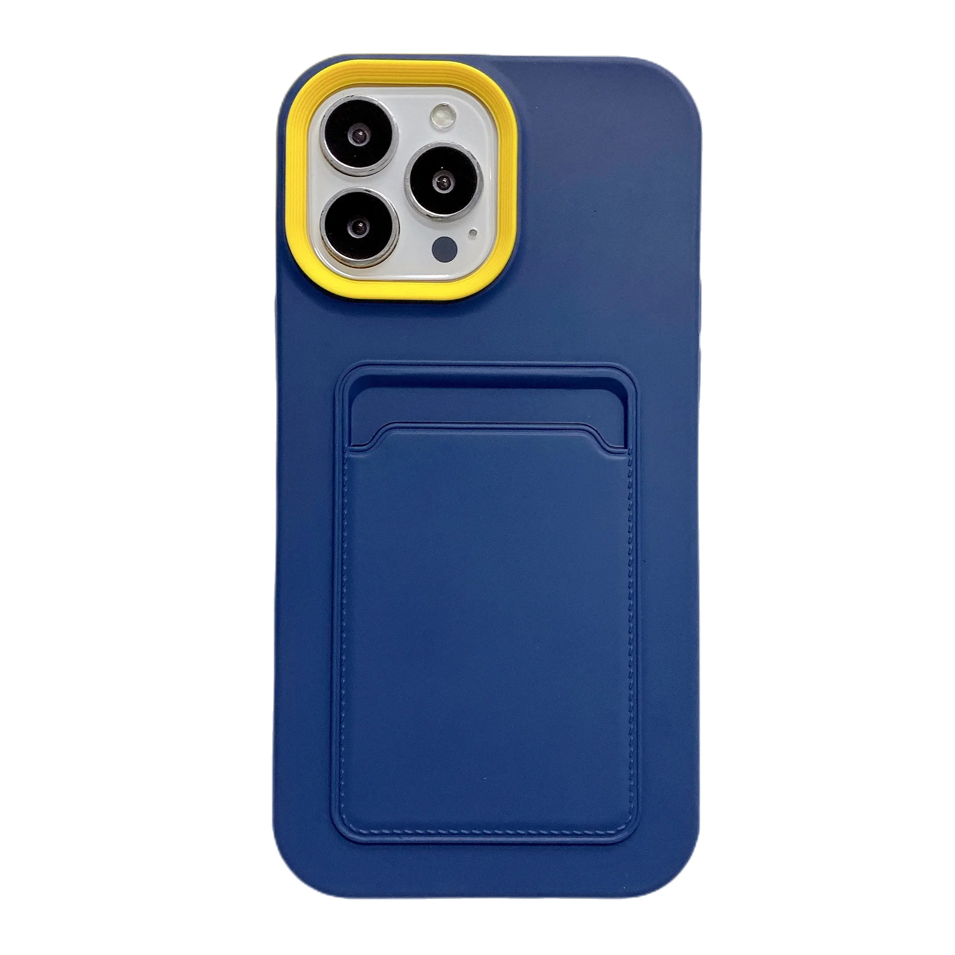 Custodia per telefono a portafoglio con Slot per schede Color caramella 3 in 1 originale per iPhone 14 13 11 12 promax XR 7 Plus custodia antiurto in Silicone morbido