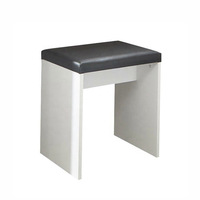 Chaises de maquillage blanches de style victorien, élégantes, étroites et simples, pour coiffeuse et table de maquillage