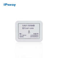 Kit de commutateur à distance sans fil RF 4 canaux, pas de câblage requis, portée jusqu'à 30 m, 250 V AC, 2 A courant maximal
